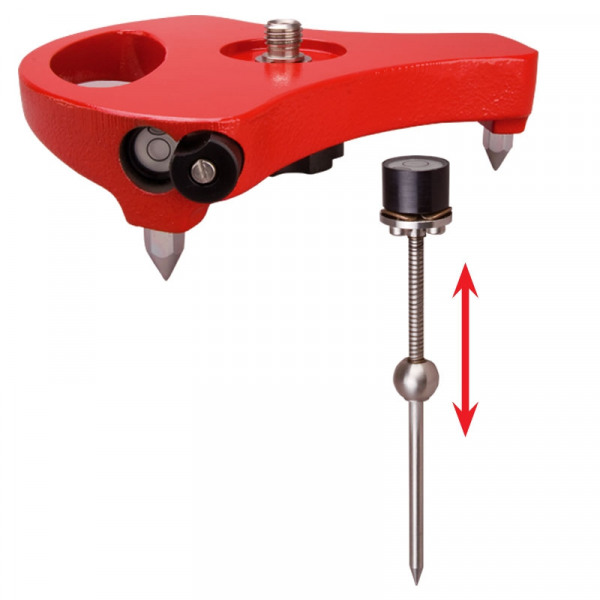Pillar and wall attachment for surveying instruments